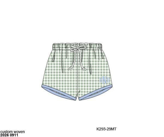 Pre Order 149: Family Swim- Boys Woven Shortie Swim Shorts