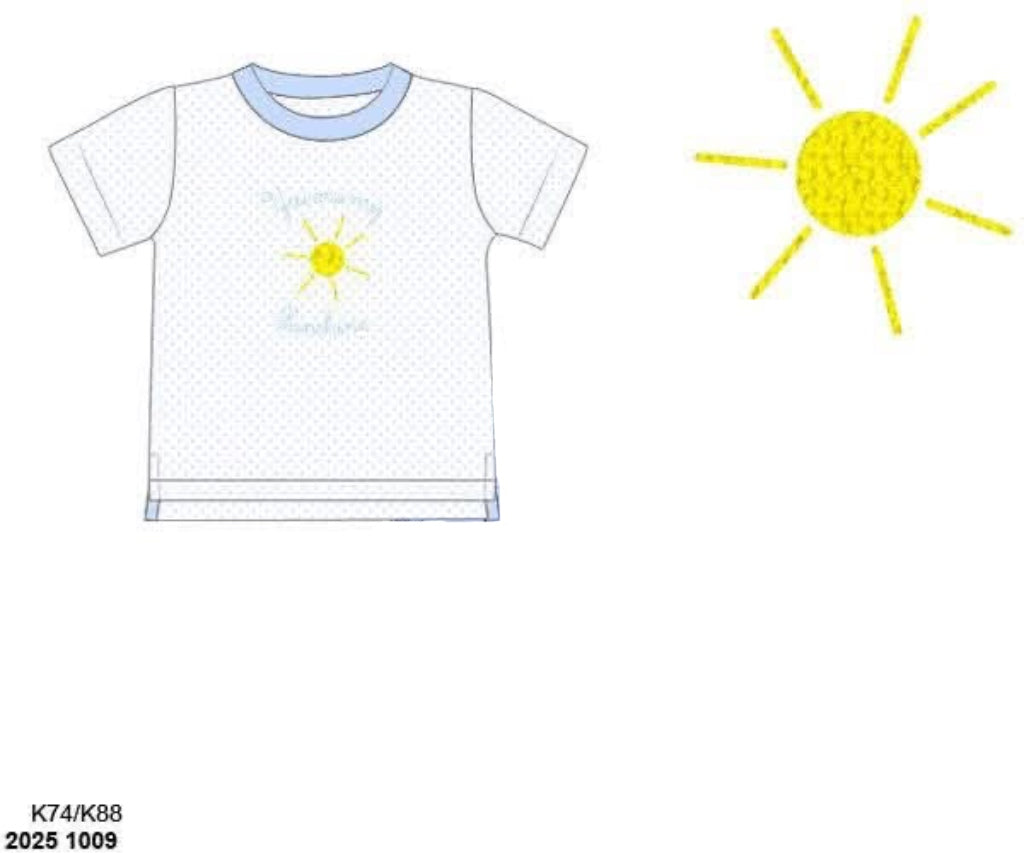 RTS: Miscellaneous Matches- Boys French Knot Sunshine Shirt