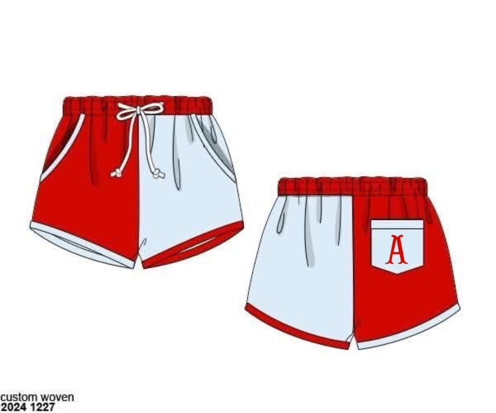 RTS: Grand Ole Swim-Boys Woven Swim Shorties "A"
