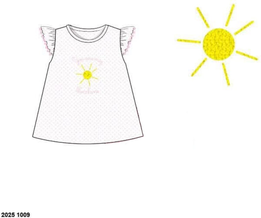 RTS: Miscellaneous Matches- Girls French Knot Sunshine Shirt