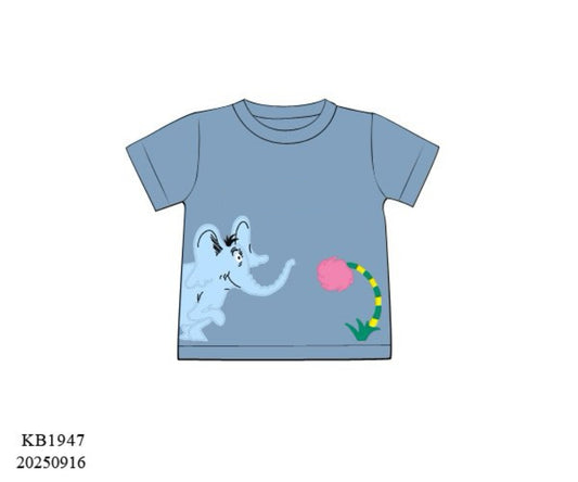 RTS: Book Shirts- Boys Elephant Shirt (No Monogram)