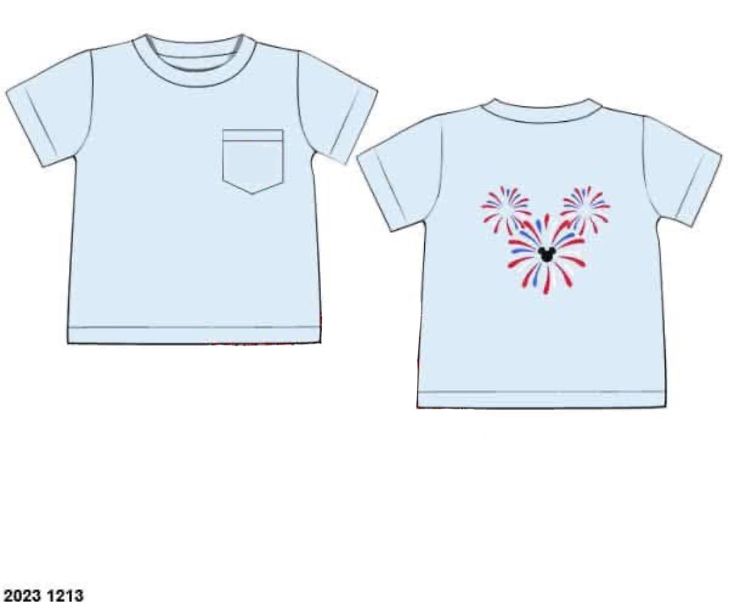 RTS: Patriotic Collection- Boys Firework Mouse Shirt