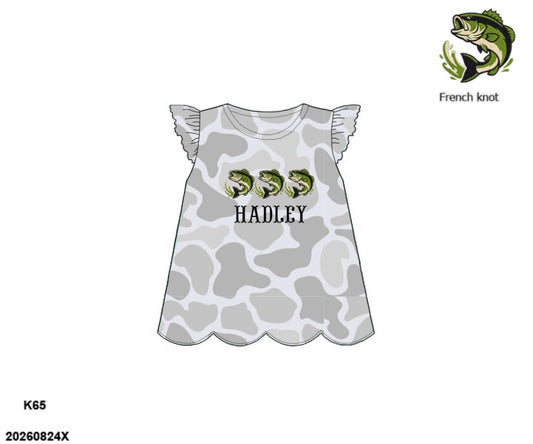 Camo Craze Flash Presale: Girls Knit Shirt- Gray