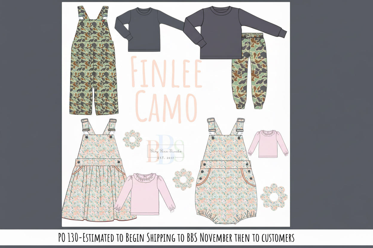 RTS: Finlee Camo- Boys 2pc Longall