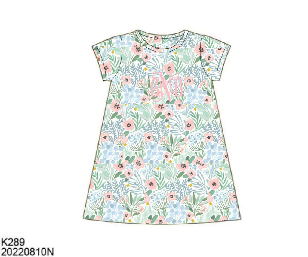 Special Pricing Presale: 3pc Knit Pack- Mom/Mini Palmetto Floral, Mint Gingham, Ella Beau Dresses