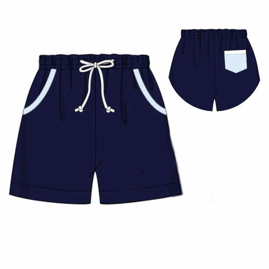 RTS: Navy Swim- Boys Woven Traditional Swim Shorts