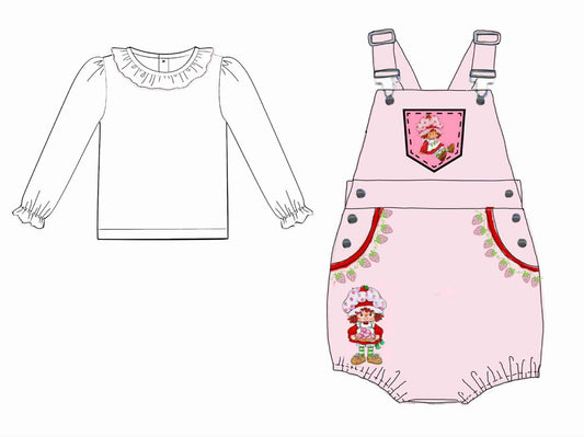 RTS: Beary Sweet- Girls Woven 2pc Bubble