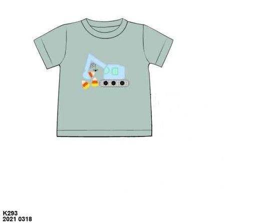 Pre Order 126: Halloween Shirt Only- Boys Candy Excavator