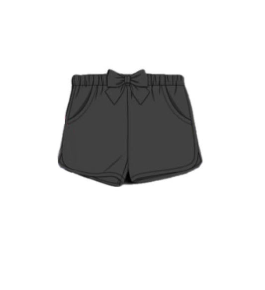 Camo Craze Flash Presale: Solid Bottoms- Girls Dark Gray Shorties