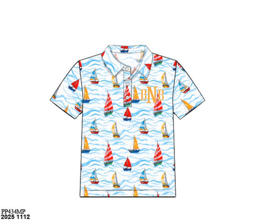 Pre Order 136: Tropical Family- Dad/Mini Knit Polo