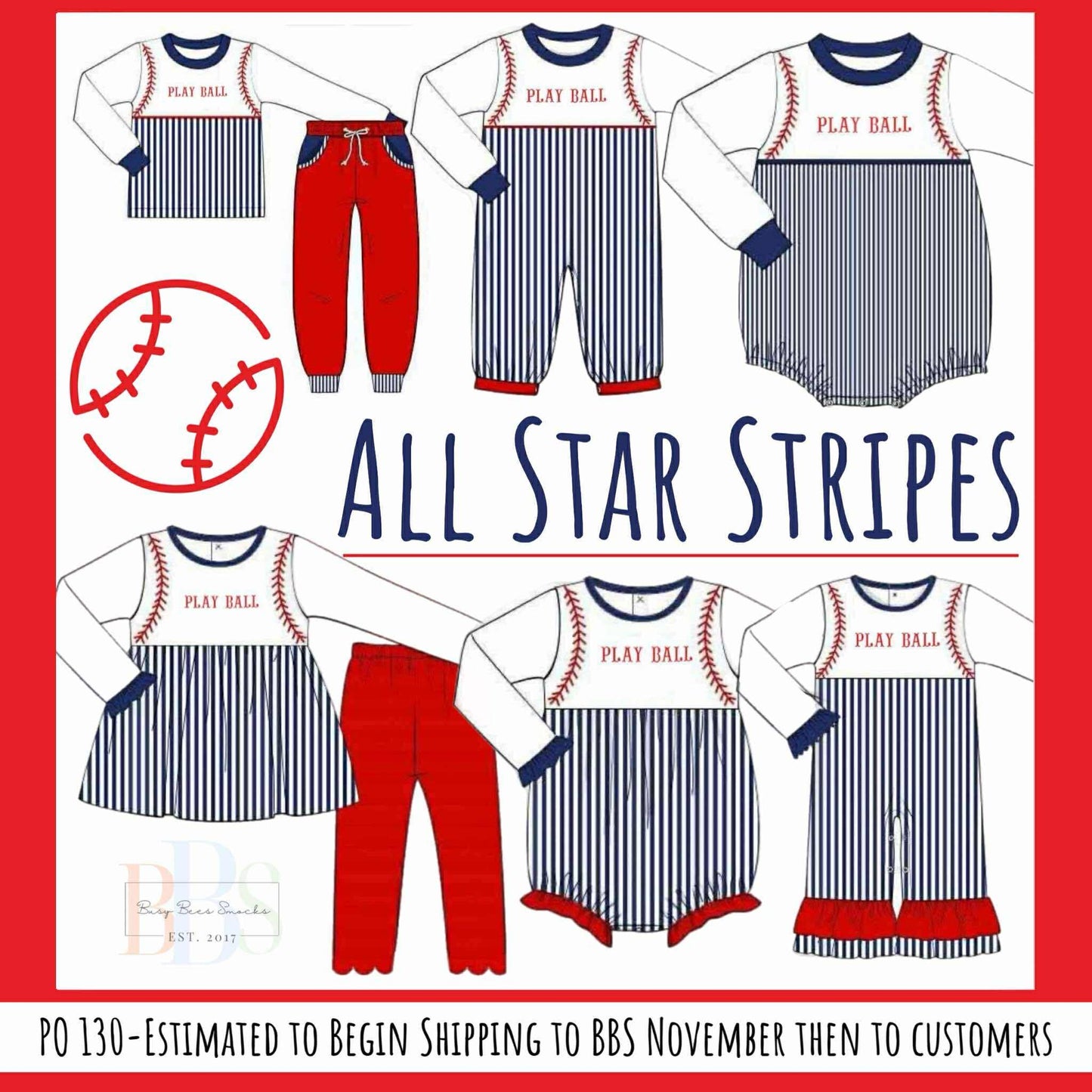 RTS: All Star Stripes- Girls Knit Legging Set