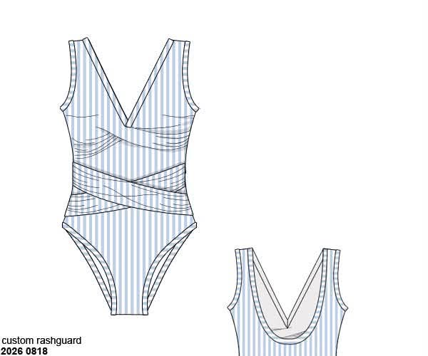 Pre Order 148: Aster & Lane- Mom/Mini 1pc Rashguard Swim