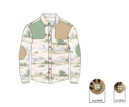Honey 3: Homestead- Boots: Adult/Mini Cowboy Button Up