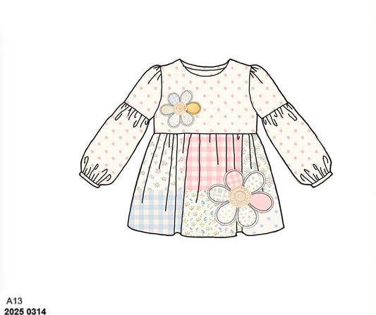 Honey 3: Homestead- Flowers: Mom/Mini Floral Long Sleeve Appliqué Shirt