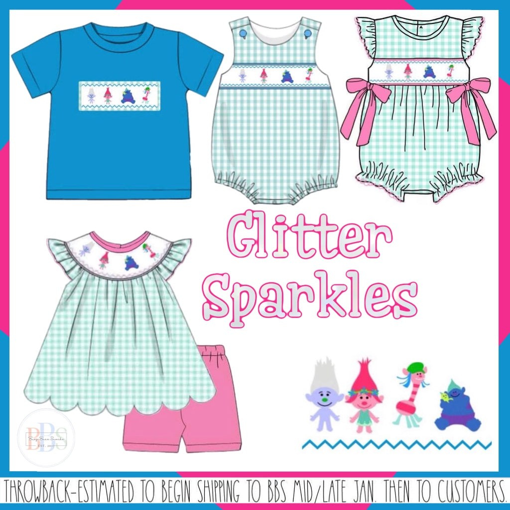 Throwback Pre Order: Glitter Sparkles- Boys Knit Bubble