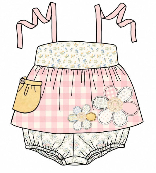 Honey 3: Homestead- Flowers: Girls Floral Woven Bubble