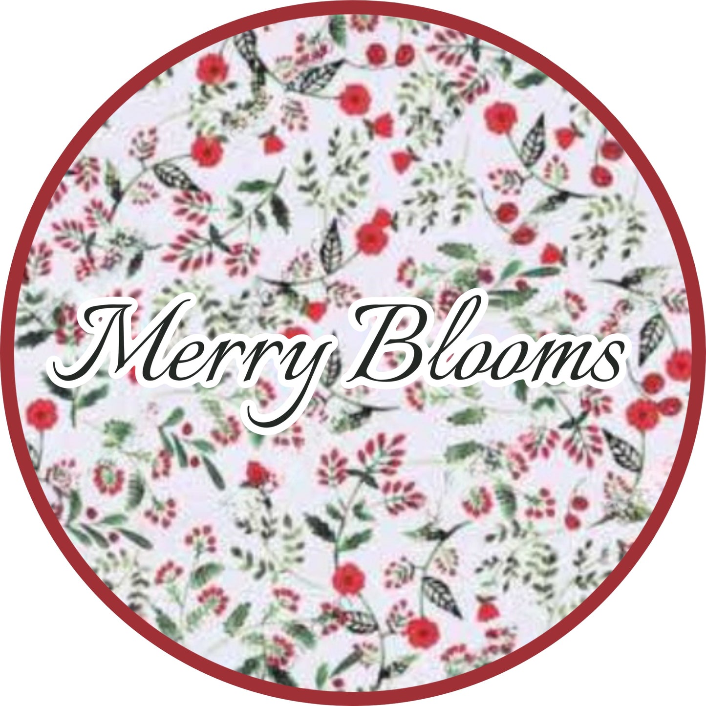 RTS: Merry Blooms & Check- Girls Woven Bubble