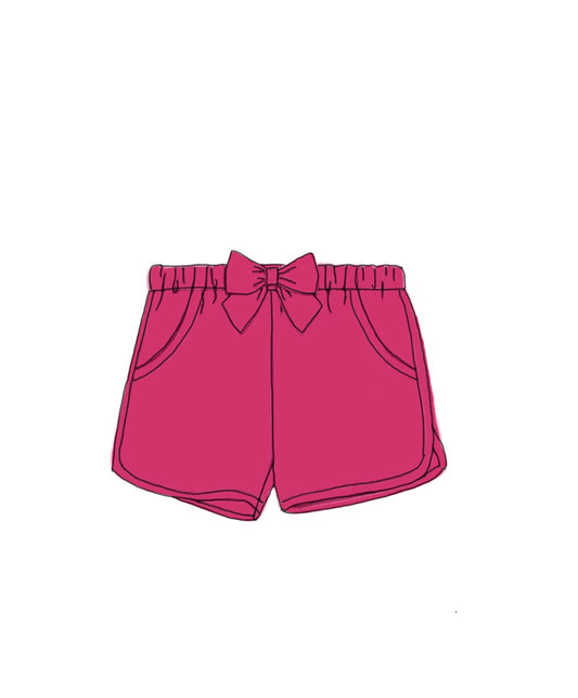 Camo Craze Flash Presale: Solid Bottoms- Girls Hot Pink Shorties