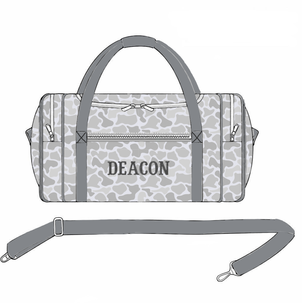 Camo Craze Flash Presale: Duffle Bags- Gray
