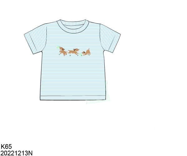 Throwback Pre Order: Puppy Paws- Boys Knit Shirt