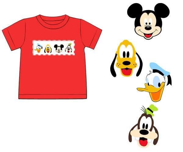Pre Order 146: Characters- Boys Park Friends Smocked Knit Shirt