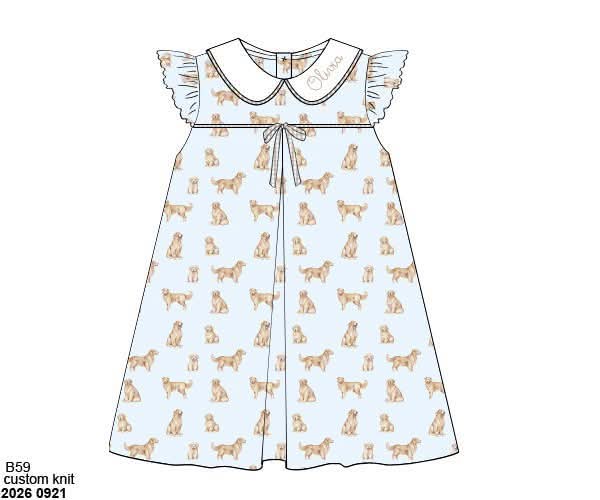 Pre Order 150: Goldens- Girls Knit Dress