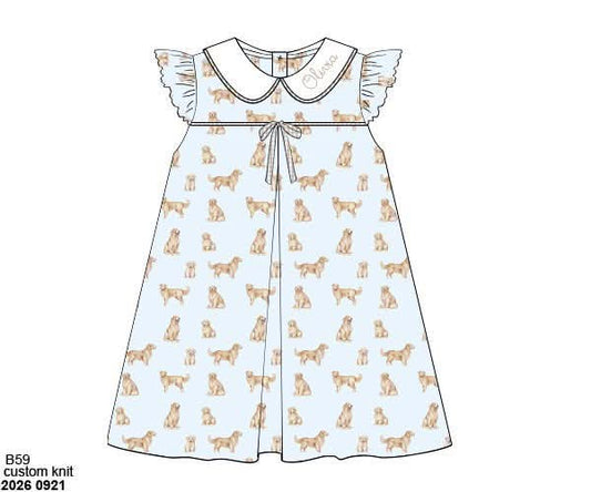 Pre Order 150: Goldens- Girls Knit Dress