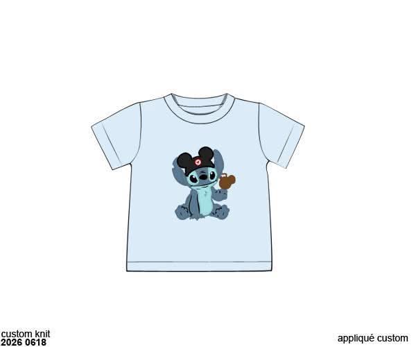 Pre Order 146: Characters- Boys Experiment 626 Appliqué Knit Shirt