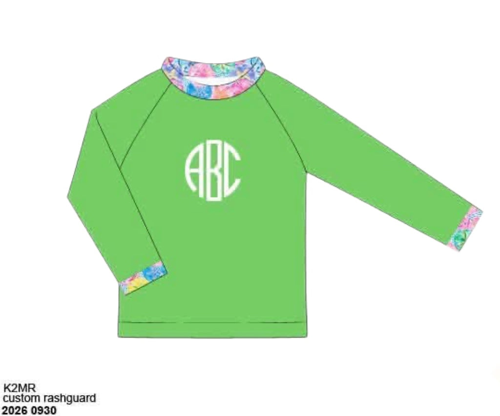 Pre Order 151: Swim Safe Sand Dollars- Boys Rashguard Swim Top