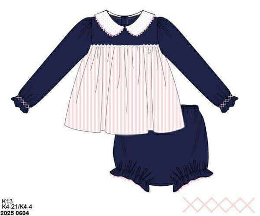 RTS: Dot & Darlin- Girls Knit Bloomer Set