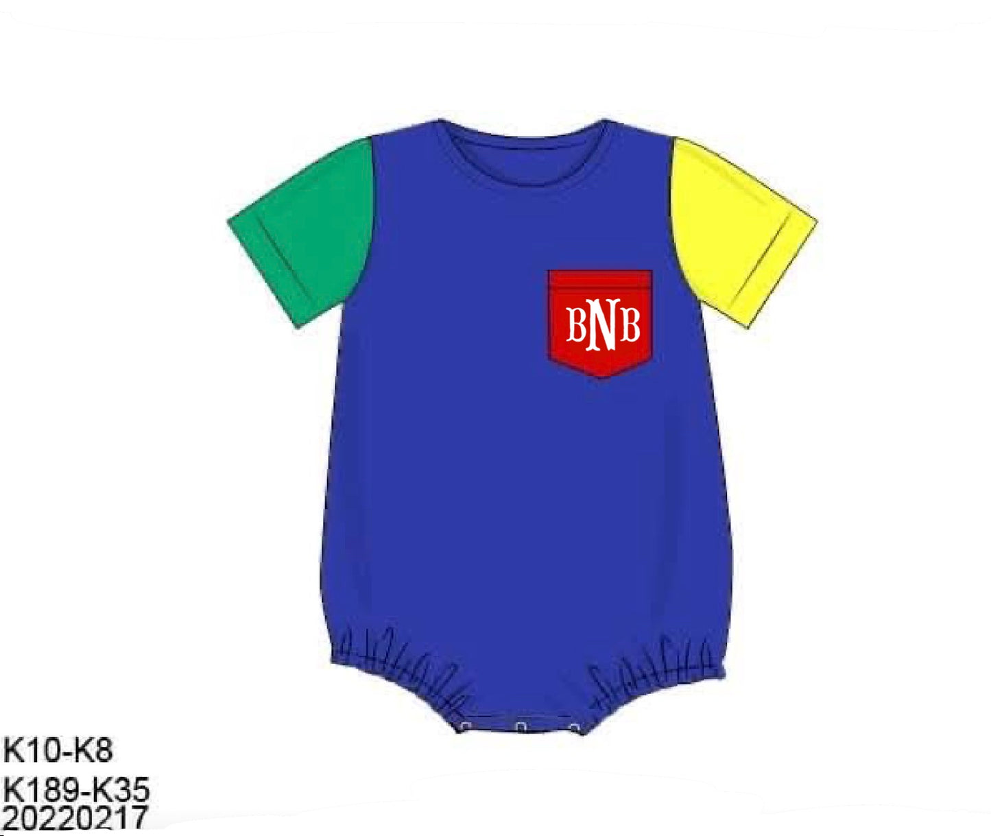 Throwback Pre Order: Primary Colorblock- Boys Knit Bubble