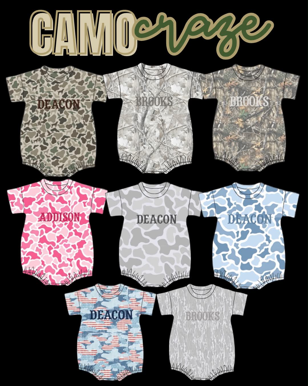 Camo Craze Flash Presale: Unisex Oversized French Knot Bubble- Pink