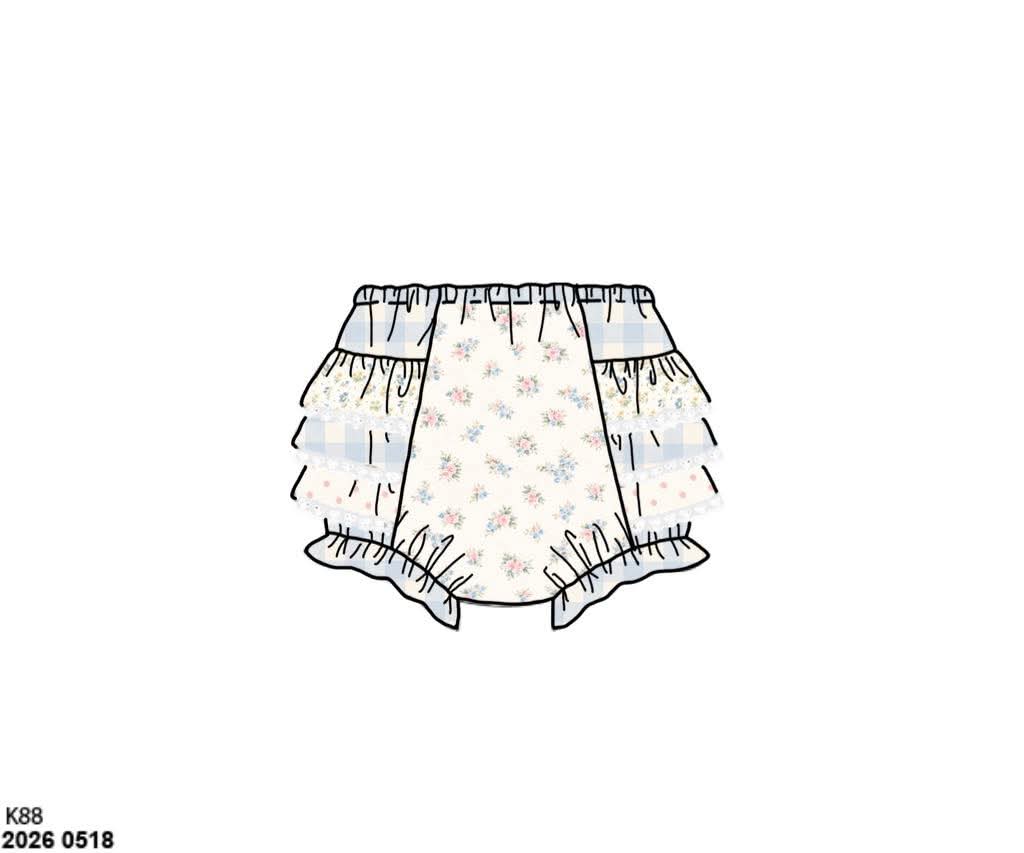 Honey 3: Homestead- Flowers: Girls Floral Woven Bloomers