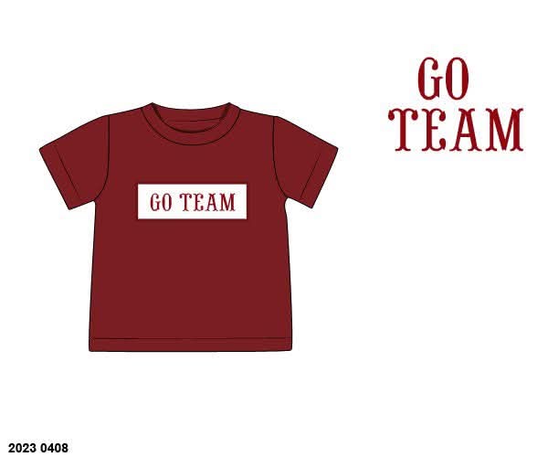 Pre Order 140: Custom Name Smocks- Boys Crimson Knit Shirt