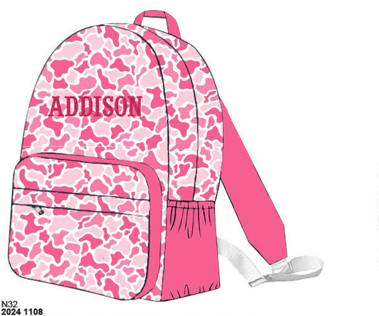 Camo Craze Flash Presale: Backpacks- Pink