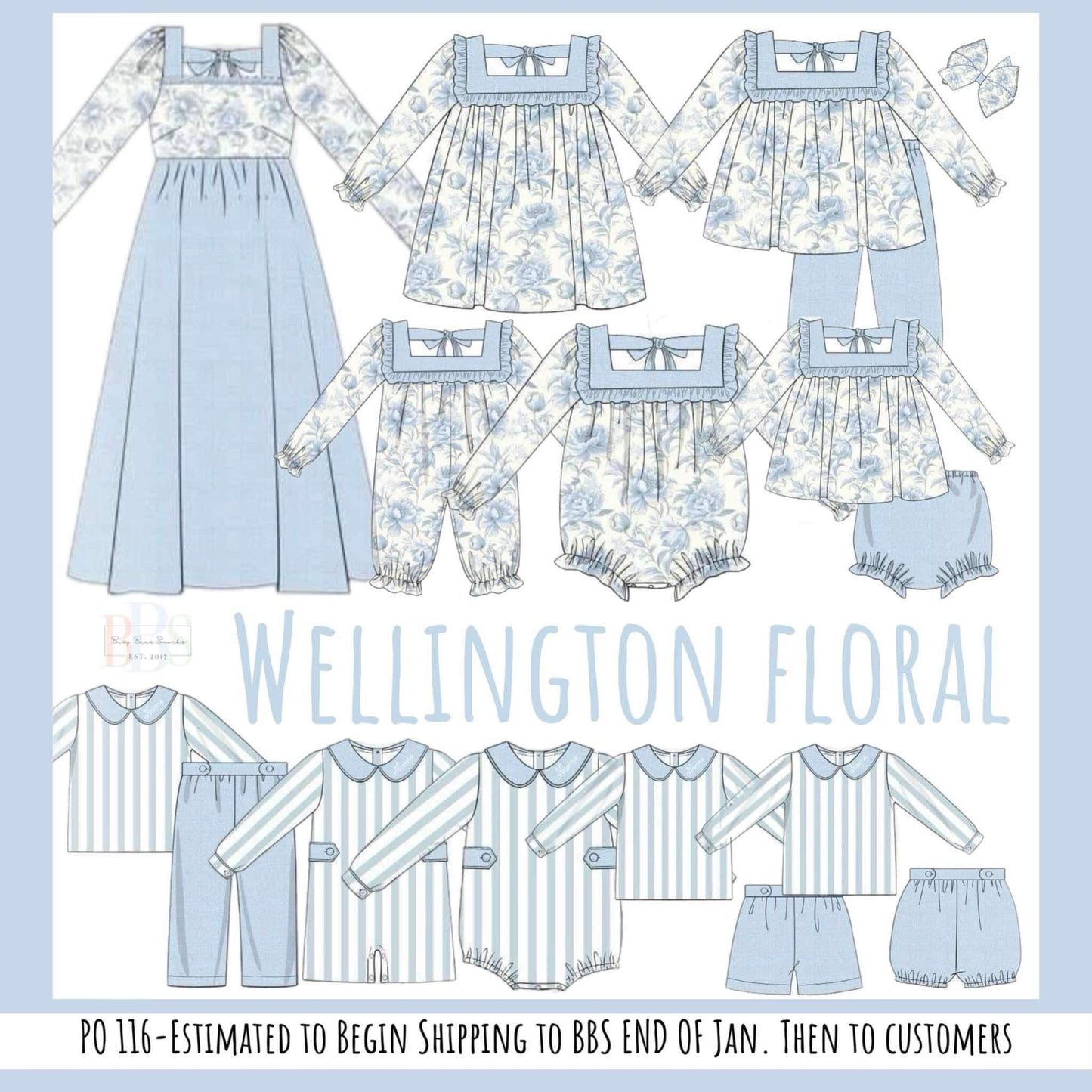 RTS: Wellington- Girls Woven Bubble Pant Set