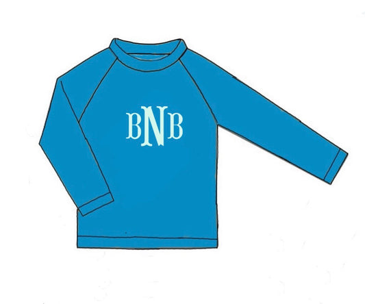 Pre Order 149: August Coast- Boys Rashgaurd Swim Top