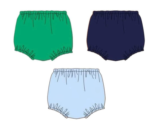 Pre Order 149: Boys Knit Bottoms- 3pc Diaper Cover Pack (Green, Navy, Blue)