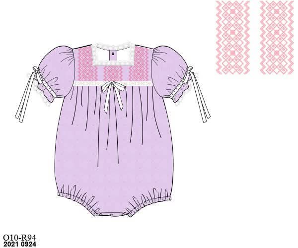 Throwback Pre Order: Girls Only- Purple Swiss Dot Bubble