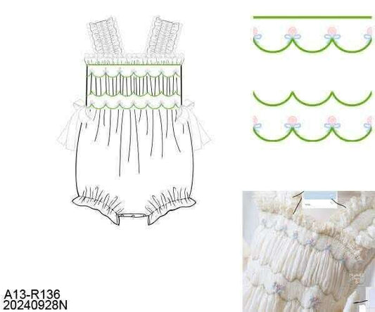 RTS: Livi Blooms- Girls Woven Bubble