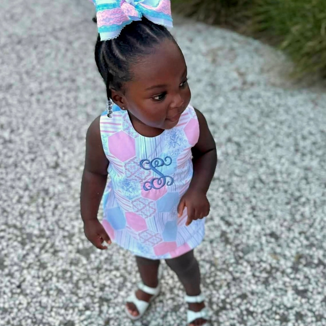 Pre Order 147: Rep Request- Girls Palmer Patchwork Woven Bloomer Set