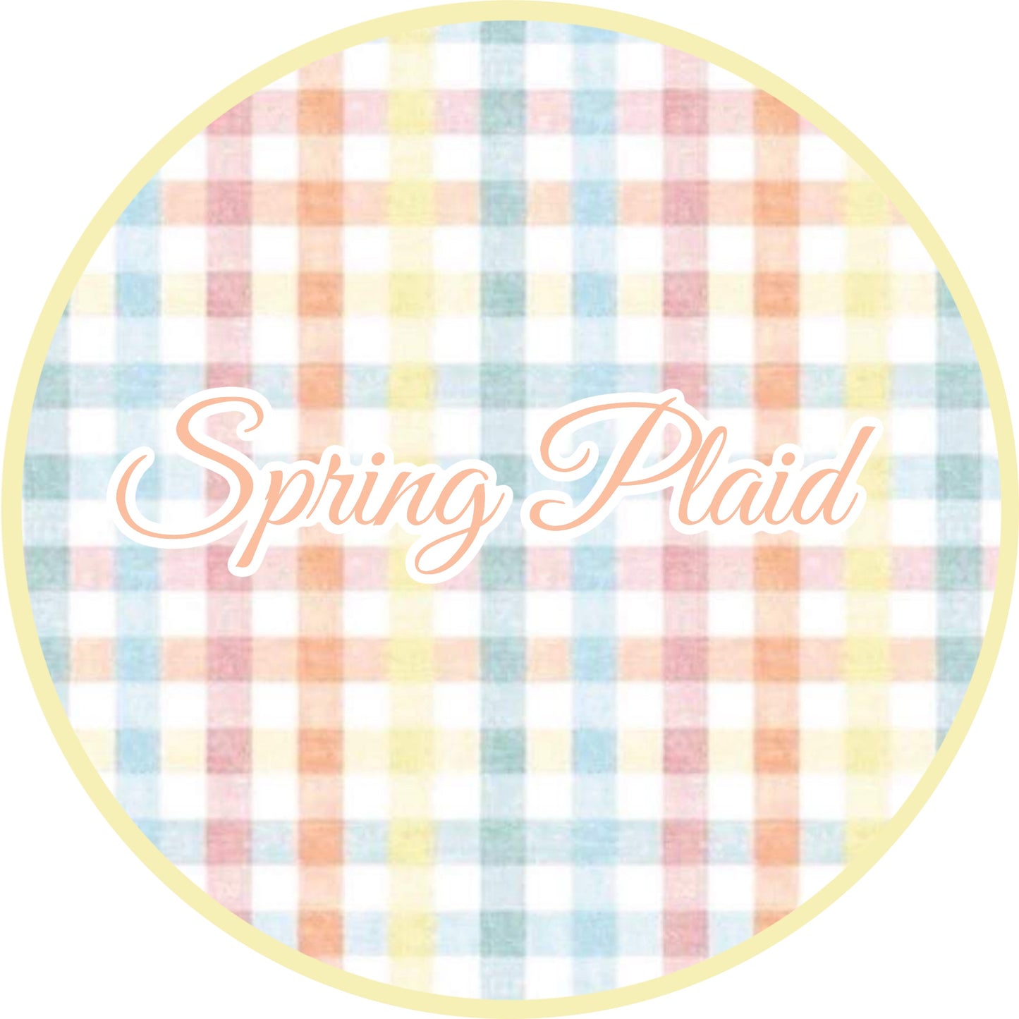 Pre Order 133: Spring Plaid- Mom Knit Midi Dress