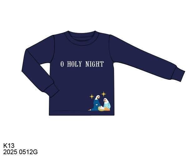 RTS: Christmas Shirt Only- Boys O Holy Night Shirt