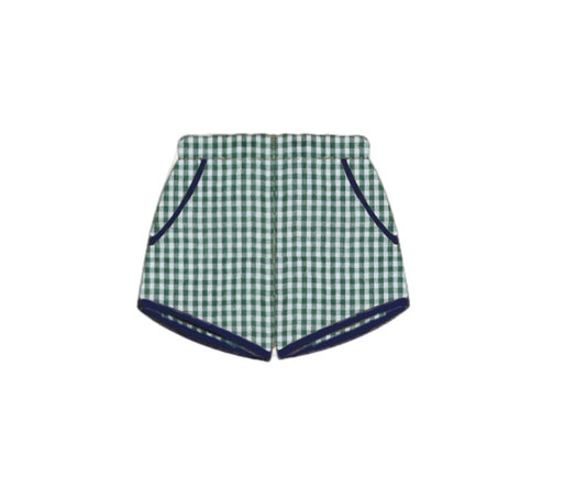 Honey 3: Homestead- Duck: Gingham Knit Shortie Shorts