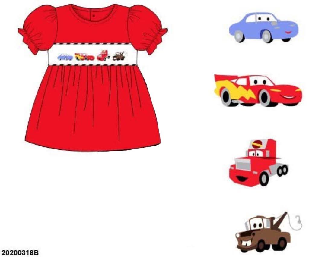 Pre Order 146: Characters- Girls KaCHOW Smocked Knit Shirt