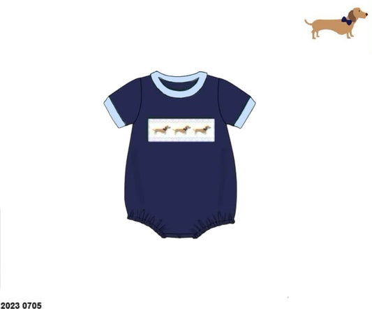 Pre Order 132: Darlin Doxies- Boys Knit Bubble
