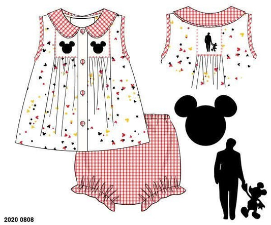 Pre Order 147: Confetti Mouse- Girls Bloomer Set