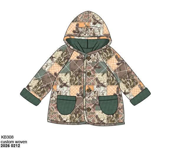 RTS: Boys Only- Camo Patchwork Jacket