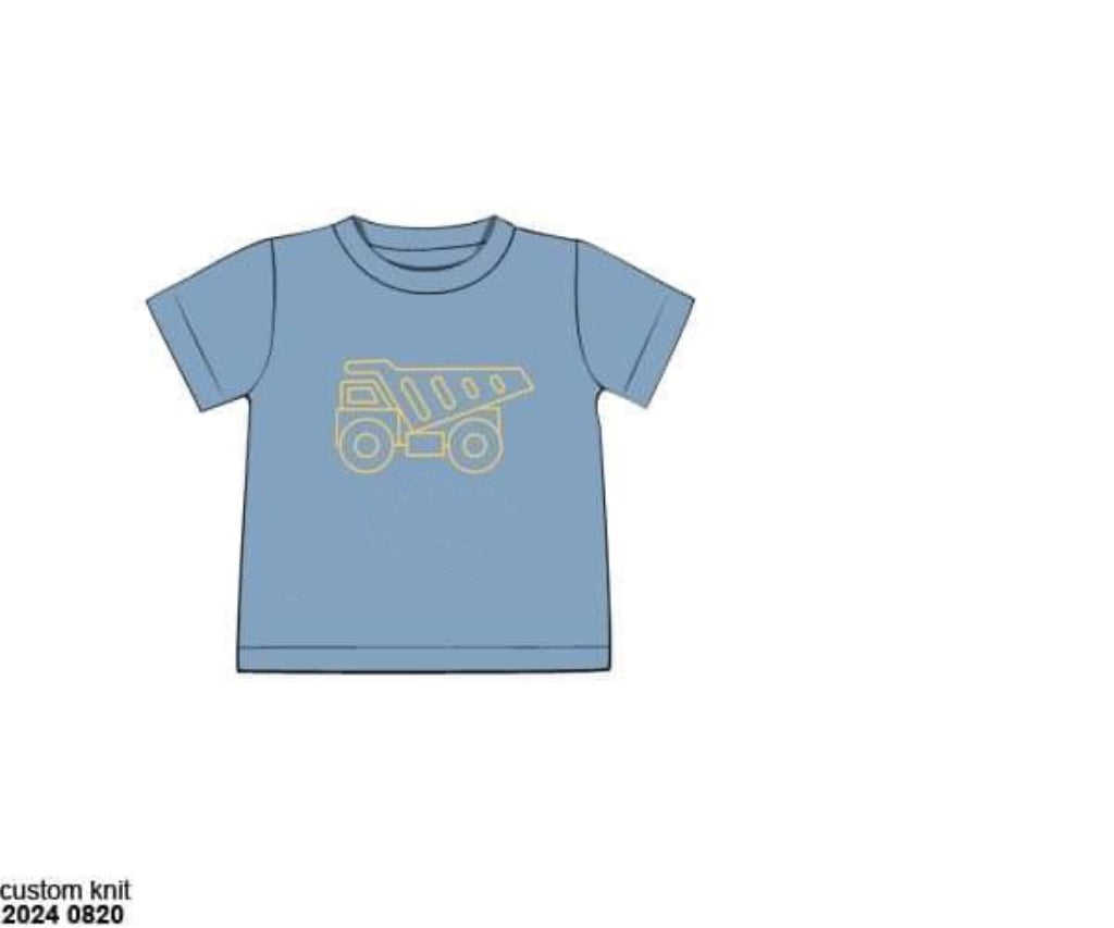 RTS: Boys Only- Dump Truck Knit Shirt
