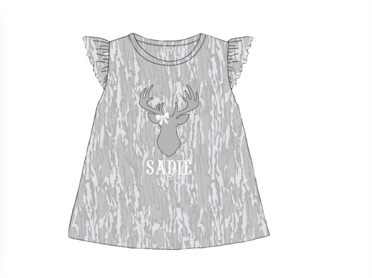 Camo Craze Flash Presale: Girls Knit Shirt- Birch